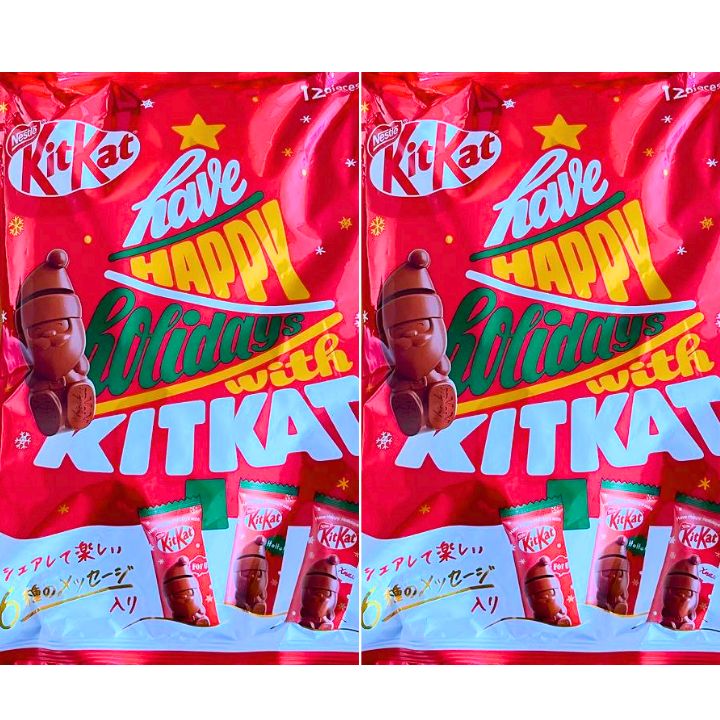 即日発送【2個セット・12個入り・送料無料】ネスレ Kitkat キットカット ホリデイサンタ 12個入り バレンタイン ホワイトデー プレゼント