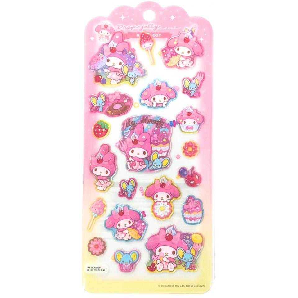 乐天商城 - 【正規品】【134924マイメロディ・送料無料】サンリオキャラクターズ ドロップジェリーシール　ハローキティ　シール　ステッカー　ミニ　プチ　ワンポイント　文房具　雑貨　グッズ　かわいい