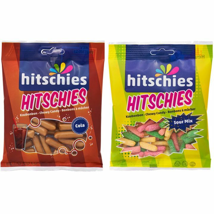 【選択・コーラorサワー・送料無料】HITSCHIES ヒッチーズ チューイングキャンディ コーラ/サワー(イエロー)