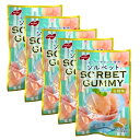 即日発送 5個セット【白桃味】SORBET GUMMY ソルベットグミ 白桃味 50g