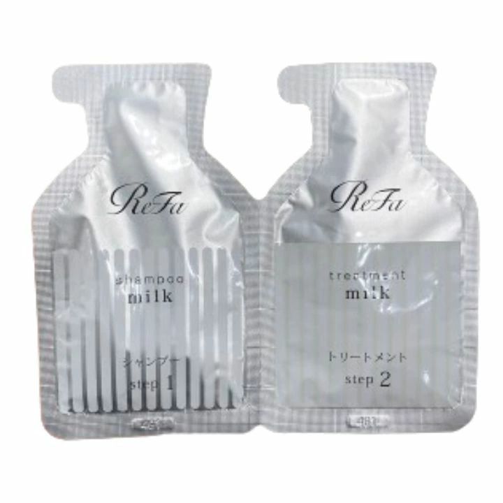 【1回分・ミルクプロテイン シャンプー&トリートメント・送料無料】ReFa(リファ)ミルクプロテイン シャンプー&トリートメント トライル 1回分 毎日のヘアケ...