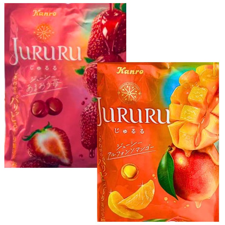 【 じゅるる・種類&個数選択可能】Kanro カンロ じゅるる あまおう苺 ジューシーアルフォンソマンゴー 食品・飲料・酒食品菓子 シャインマスカットボンボン ...