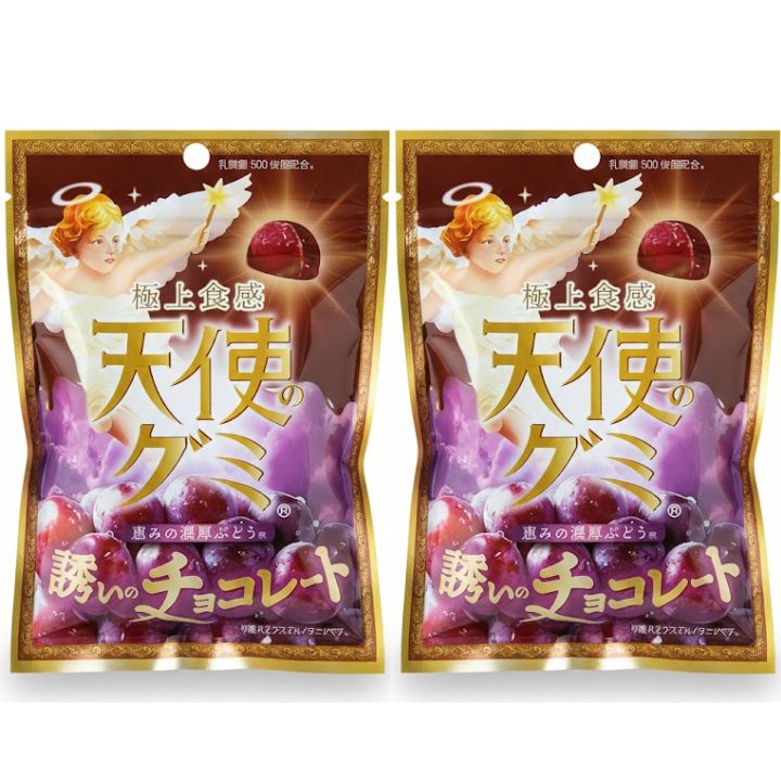 2個セット【チョコぶどう味・天使のグミ・送料無料】極上食感　天使のグミ　恵みの濃厚ぶどう味　誘いのチョコレート　2026ホワイトデー 彼女 彼氏 プレゼント しなこボンボン シャインマスカットボンボン チョコっとマシュマロ チョコマシュマロ プレミアム