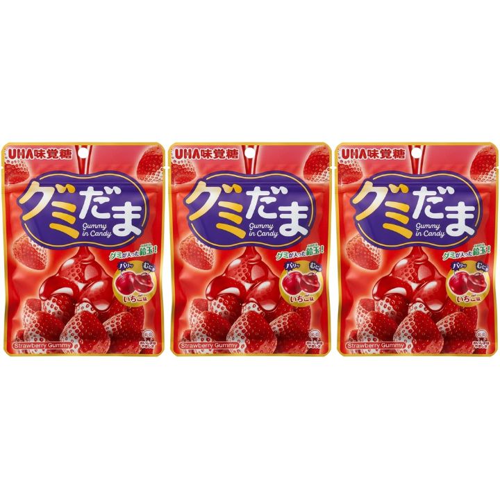 3個セット グミだま いちご味 いちご飴グミ UHA味覚糖 シャインマスカットボンボン 2種のぶどうぼんぼん 巨峰&シャインマスカット