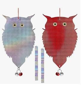 特大フクロウ型鳥よけ 鳩よけ カラスよけ 鳥よけ 大サイズ 鳩よけ グッズ 鳥の天敵 フクロウ キラキラする 太陽光駆鳥反射板 鈴 鳥よけグッズ 鳥避け 【「来させない」鳥よけの決定版！】フクロウの姿 × キラキラ光 × チリンと音で、鳥の...