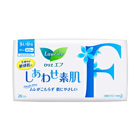 花王 ロリエ エフ しあわせ素肌 ふわふわスリム 多い昼用 羽なし 26コ入
