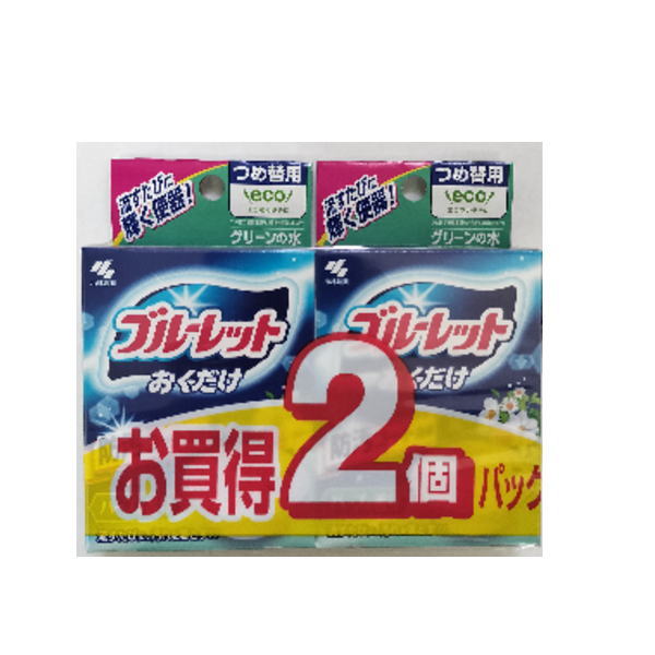 小林製薬 ブルーレットおくだけ つけ替え ハーブ 2個パック x1ケース(28個)