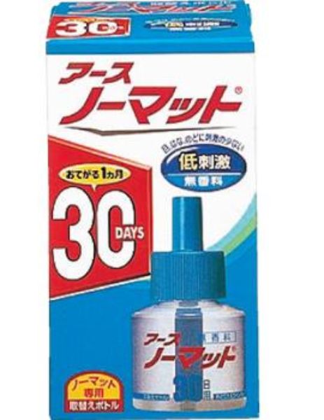 アース製薬 アースノーマット 30日 低刺激・無香料タイプ 取替えボトル 45ml x1個 【TKG】(コンビニ受け取り代引別途送料580円 沖縄県は別途送料1680円)