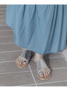 【SALE/30%OFF】ゴールドピーストングフラットサンダル DOUX ARCHIVES ドゥアルシーヴ シューズ・靴 その他のシューズ・靴 シルバー ブラッ...