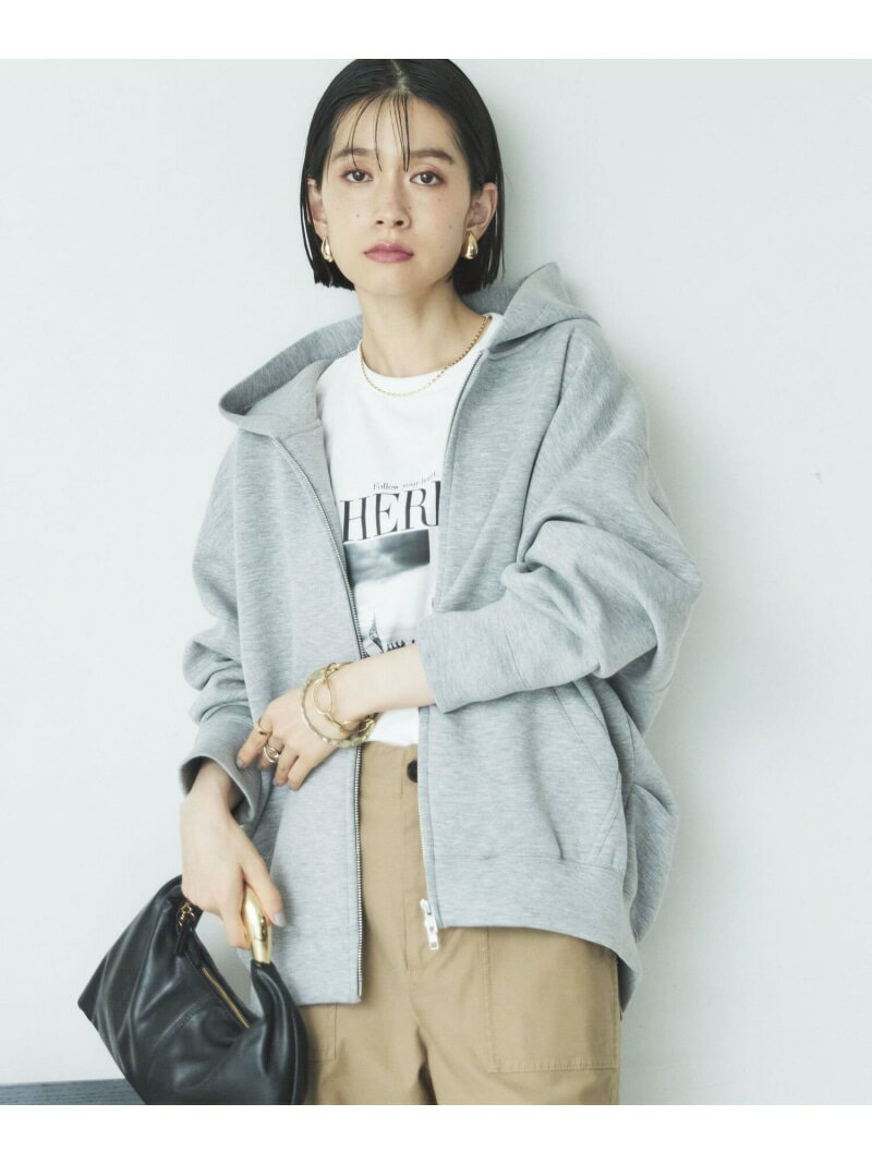 W ZIP ボンディングBIGパーカー DOUX ARCHIVES ドゥアルシーヴ トップス パーカー・フーディー ブラウン ブラック グレー【送料無料】[Rakuten Fashion]のサムネイル