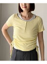 【SALE/20%OFF】レイヤード針抜きヘンリーTOPS archives アルシーヴ トップス アンサンブル ネイビー イエロー【RBA_E】【送料無料】[...