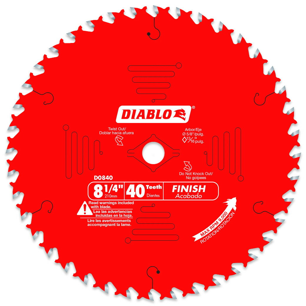 【並行輸入品】Diablo Teeth Finishing Saw Blade for Wood D0840X