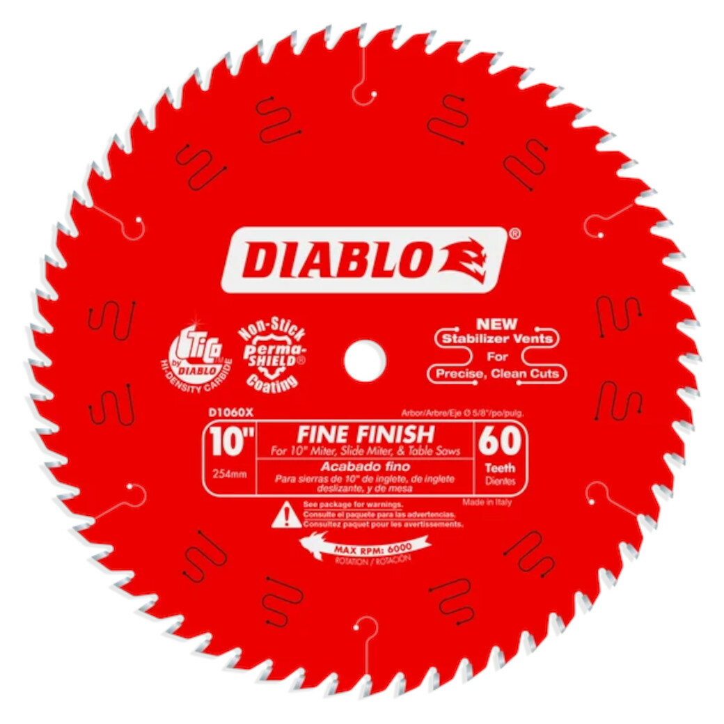���¹�͢���ʡ�Diablo Teeth Fine Finish Saw Blade for Wood D1060X
