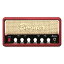 Bogner Ecstasy Mini Head Custom Calor Red Tolex/Brown Grill/White Piping