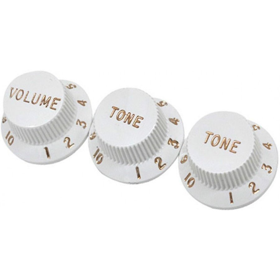 樂天商城 - 【並行輸入品】Fender Strat Vintage White Knobs Set white 0992035000