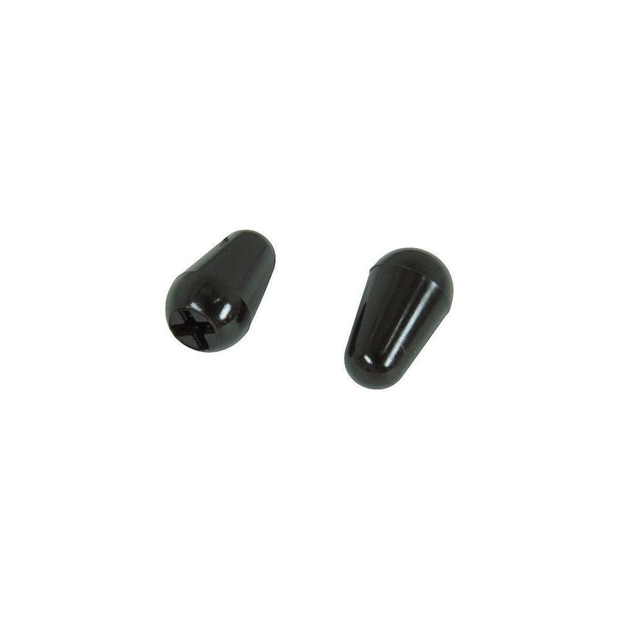 【並行輸入品】Fender Strat Stratocaster Pickup Switch Tips Black 0994939000