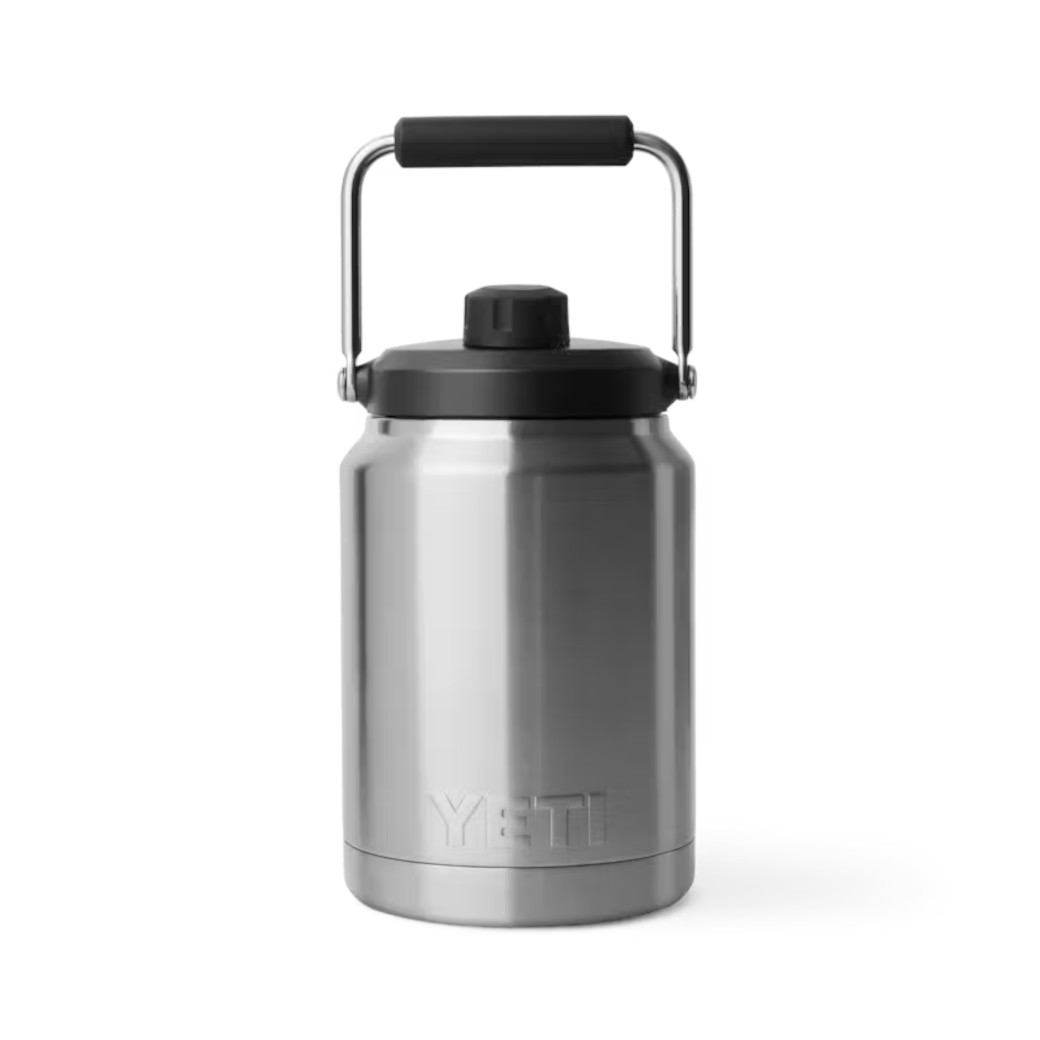 【並行輸入品】YETI Rambler Half Gallon Jug Stainless Steel 0.5ガロン
