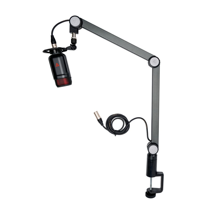 内部スプリングと隠しケーブル管理を備えた放送スタジオグレードのオールチューブデザインを特徴としたスタジオグレードのデザインです。 全てのフリクションヒンジは手で締められ、工具は必要ありません。 360度完全に回転するため、あらゆる用途に対応できます。 調整後も所定の位置に留まり、堅牢なCクランプがデスクトップとの強固な接続を実現します これを使うとマイクを好きなときに好きな場所に置くことができるので、ゲームのストリーミングやポッドキャスティングのセットアップに完全に適合し、視聴者を感動させます。 ●高度な内部スプリング設計 ●隠しケーブル管理 ●スムーズで静かな操作のための手締め摩擦ヒンジ ●すべてのThronmaxマイクおよびその他のプロの放送用マイク用に設計 ●すべての標準ショックマウントと互換性があります ■ブームタイプ：押し出しアルミニウム ■デスクトップマウント：Cクランプ ■製品重量：1400g ■回転：360度最大水平 ■リーチ：32インチ最大長 ■ホールド：1.8ポンド（マイクとショックマウントを含む）ストレートポジション ■ケーブル管理：隠しケーブル管理CタイプまたはXLR ■スレッド：標準の5/8 "ねじ切り、3/8"ねじ切り用アダプター ■内容物：キャスターデスクトップブームアーム（マイクは含まれません）/デスクトップマウント用Cクランプ/1/4 "-20オスから5/8"/3/8 "-20オスから5/8" /内蔵ケーブル