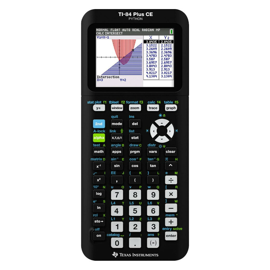 TI-83 Plusの上位機種で、USBポートを装備し、プリインストールされているアプリケーションも充実した「TI-84 Plus」をさらに高速化した「TI-84 Plus CE」 代数や三角法、統計、商業、財務、生物、物理などにぴったりなグラフ電卓で、TI-83 Plusと同様に、10個の関数、6個の媒介変数表示、6個の極方程式、3個の数列をグラフ化できます。 コーディングはデジタル時代の基本的なリテラシーであり、生徒が身近なテクノロジーを理解し、扱えるようになることが重要です。 「TI-84 Plus CE」グラフファミリーに「Python」バージョンを追加することで、生徒たちは、数学の授業ですでに慣れ親しんでいる専用ツールを使って、気が散ることなくプログラミングを学ぶことができます。 ■フラッシュメモリ(ROM):3MB ■フラッシュメモリ(RAM):149KB ■ディスプレイ:320 x 240 ピクセル ■電源:充電可能内蔵バッテリー ■内蔵プログラム言語:Python/TI-Basic ■USBポートx1(アップグレード用USBケーブル付属)