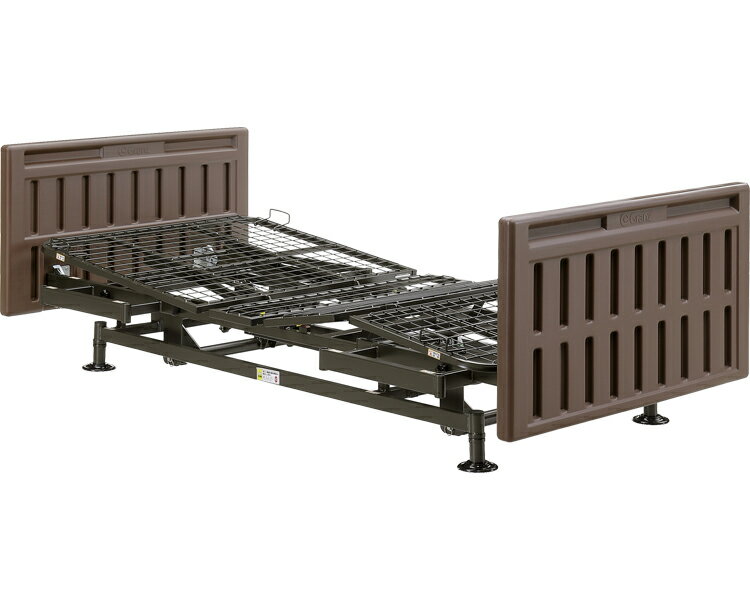電動ベッド 介護ベッド レンクル 昇降3モーター PA-9568 ブラウン グランツ │ 3モーター 3M 介護用品 福祉用具 寝具 ベッド 背上げ ギャッチアップ 脚上げ 背脚連動 高さ調整 病院 老人ホーム デイサービス 施設 6分割ボトム 組立簡単