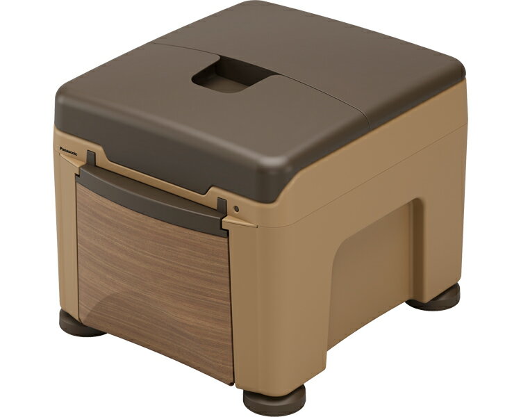 パナソニック ポータブルトイレ ラフィーネキューブ あたたか便座 PN-L30403CH 木目 パナソニック エイ..