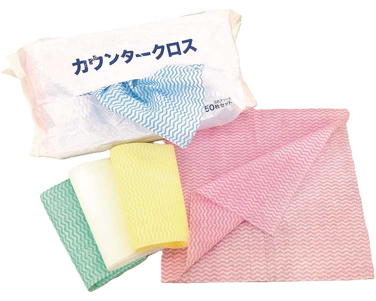 樂天商城 - カラーカウンタークロス 5色アソート50枚セット 1035 50枚入 オーミケンシ | 介護 使い捨て 介護用品 使い捨てふきん/テーブルふきん お掃除 ふきん/使い捨て 業務用