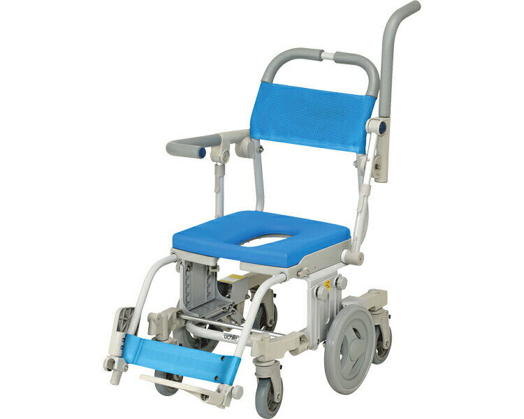 シャワーキャリー 入浴 車椅子 シャトレチェア6輪SAL O型シート SW6080SAL ウチヱ｜介護用品 高齢者 お年寄り 老人 病院 老人ホーム デイサービス 福祉施設 介護施設 入所 入院 風呂場