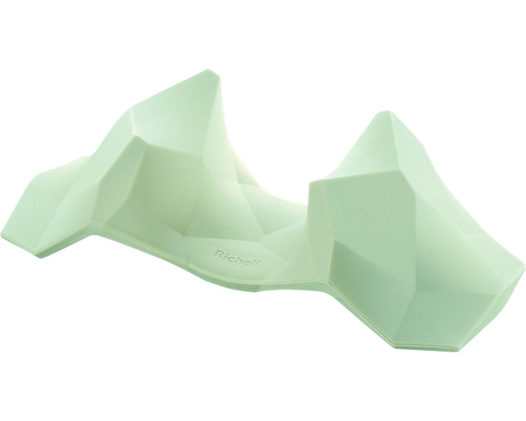 マッサージ器 キカケア ネックマッサージャー 102100 リッチェル | つぼ押し マッサージグッズ セルフケア用品 首回り シリコン リフレッシュ コンパクト 幾何学モチーフ おしゃれ 入浴 お風呂 自宅 ツボ押し