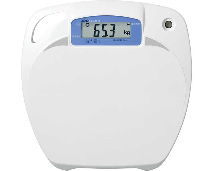 体重計 ベッドサイドスケール（検定品）（検定品） AD-6121B エー・アンド・デイ │ 健康管理 ヘルスメーター 体重 測る 計測 健康診断 持ち運べる 軽量 薄型 コンパクト 日本製 国産 業務用 病院 老人ホーム デイサービス 学校 施設