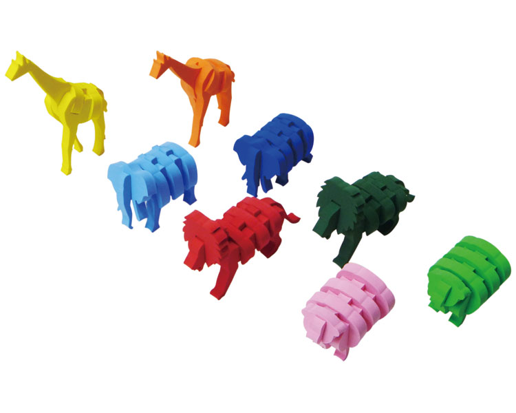 Rakuten - 一歩社 サファリでパズル 1セット 一歩 | 幼稚園 保育園 おもちゃ 施設向け 児童館 プレイルーム キッズルーム 遊具 特別支援教材 介護