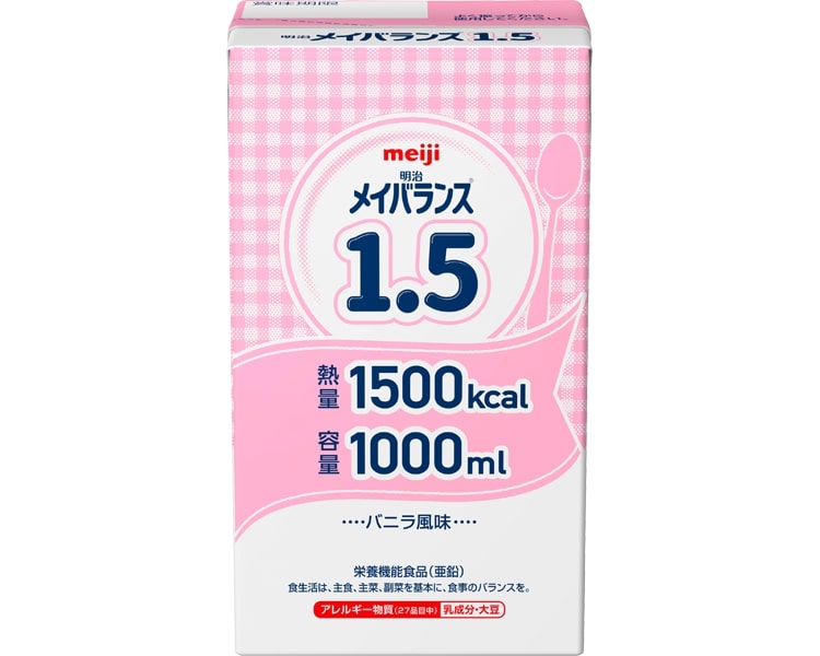 明治 メイバランス1.5 2671402 1000mL バニラ風味 6個入り 明治 | meiji 流動食 介護食 病院 老人ホーム デイサービス 介護施設 福祉施設 食事介助 食事サポート 栄養補助食品 たんぱく質 高齢者 お年寄り 老人 シニア