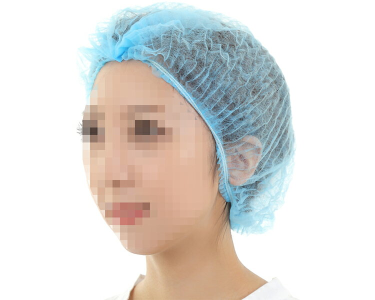 不織布キャップ XCBB-2　ブルー　100枚入 10個入り　伊藤忠リーテイルリンク |