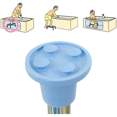 浴槽台YD 高さ20cmタイプ YD-20LB （幅45×奥行30×高さ20cm） マキテック｜浴そう台 介護 福祉用具 入浴用品 吸盤タイプ 介護用品 入浴補助 高齢者 バスグッズ 転倒予防 入浴介助 お年寄り 老人 シニア 在宅介護 病院 老人ホーム デイサービス