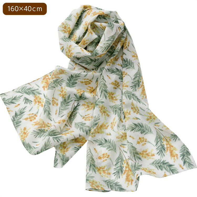 ストール レディース おしゃれ 春夏 やわらかストール 822325 フリー ケアファッション │ ファッション小物 オシャレ 花柄 草花 首元カバー 巻く 女性 婦人 ミセス シニア 大人 高齢者 お年寄り 老人 プレゼント 2026SS