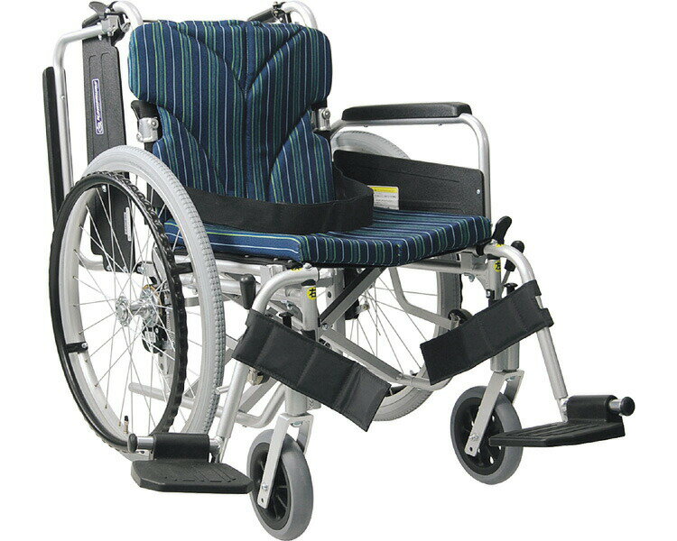 車椅子 アルミフレーム自走用車椅子(簡易モジュール)KA822-38・40・42B-H カワムラサイクル| 肘掛け跳ね上げ 脚部スイングイン&アウト 前座高45...