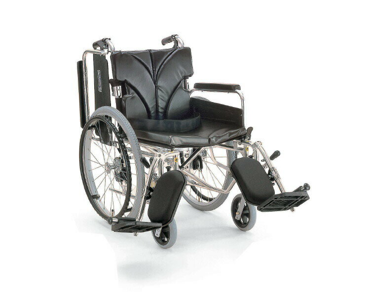 車椅子 アルミフレーム自走用車椅子(簡易モジュール) KA822-38・40・42ELB-LO カワムラサイクル| 介護用品 自走式車いす 肘掛け跳ね上げ 脚部...