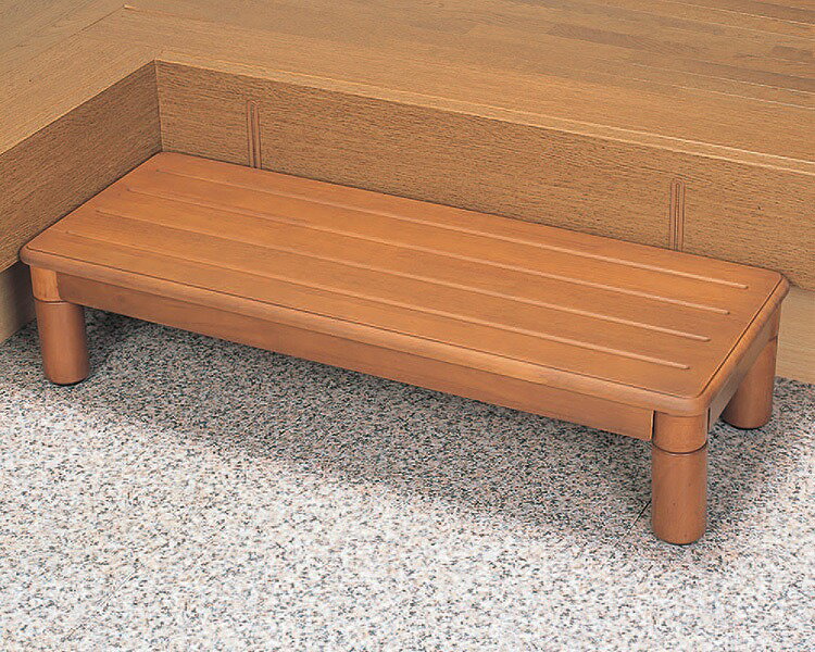 木製玄関ステップ 1段 ワイド900 (幅90×奥行35×高さ8〜20cm) VALSMGSW パナソニックエイジフリー｜ 踏..