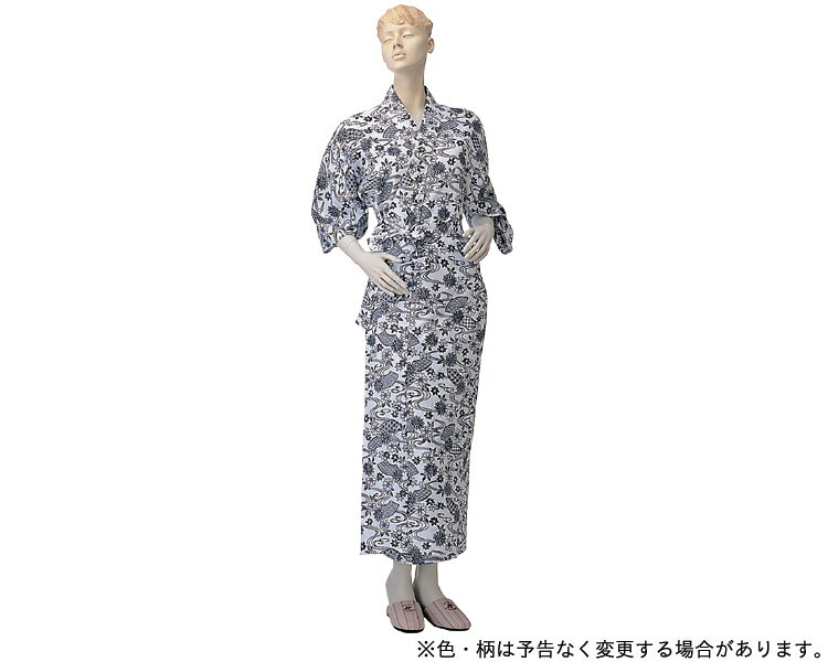 樂天商城 - ガーゼ 寝巻きレギュラーガーゼねまき（婦人用）　No.59/LL　神戸生絲　寝巻き ガーゼ 介護用パジャマ 寝巻き ねまき【RCP】【介護用品】