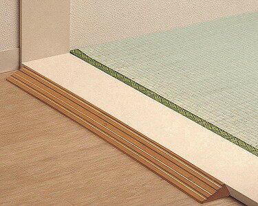 スロープ 段さ解消 段差解消スロープ 定尺タイプ EWA112SH30 （幅76×奥行11×高さ3cm） │ 段差解消 スロープ 転倒予防 リフォーム 住宅改修 工事 介護 高齢者 介護用品 お年寄り 老人 シニア つまずく 転ぶ 転倒 木製 木調