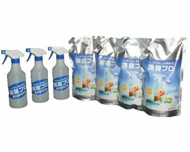 樂天商城 - 除菌プロ 4L+空ボトルセット（1L×4＋空ボトル3本） 侑佳 │ 除菌対策 介護用品