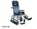 スチール製フルリクライニング介助用車椅子 RR43-NB 