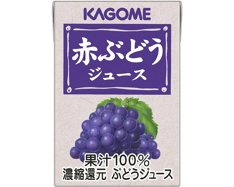 赤ぶどうジュース 業務用 5885 100mL カゴメ │ 介護 ドリンク 飲料 おやつ 水分補給 果汁100％ジュース