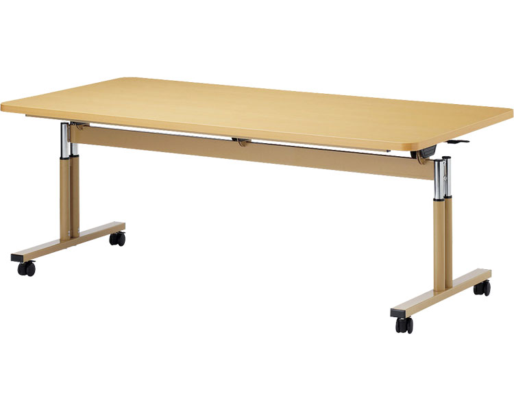 施設用テーブル 折りたたみ昇降テーブル TRシリーズ 幅210cm TR-2190 オフィス・ラボ家具 机 テーブル 施設 法人 折り畳み式 昇降式 高齢者 介護用品