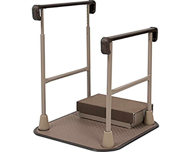 つながる手すり すりてあ 両手すり/STF-2 踏み台付 タマツ ｜介護用品 高齢者