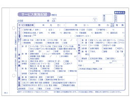 HK-1　訪問介護伝票（介護サービス実施記録）/201070　【KSコピー印刷】【RCP】【介護用品】