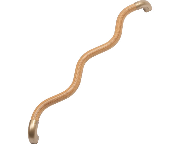 手すり クネット天童 スギ（長さ89cm φ3.5cm） QT-800JCG コンフォートインターナショナル｜手摺り トイレ 手すり 玄関 手すり 階段 介護用品 住宅改修 工事 部材 屋内用 天然スギ ナチュラルテイスト φ35 高齢者 お年寄り 老人 シニア 在宅介護 老人ホーム 病院 施設