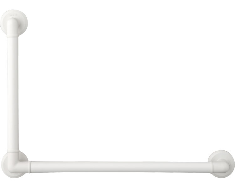 手すり 32ソフトアクアレールプラス L型ハンド 040-7558 600×400 SAP-K-6040W マツ六｜手すり 手摺 浴..