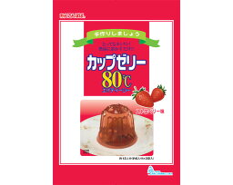 カップゼリー80℃ ストロベリー 100g×2袋×40個セット 伊那食品工業 │ デザート おやつ ゼリー 高齢者 シニア 介護食品 ケース販売 まとめ買い