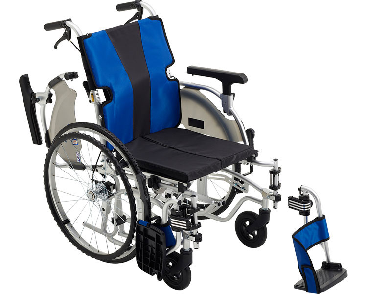 アルミ自走式車椅子(モジュールタイプ) MYU5-22 ミキ|車いす 自走型 車イス 福祉用具 高齢者 介護用品 車椅子 モジュール ミューファイブ ノーパンク...