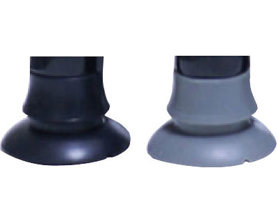 ケアリングスーパー・リハビリ多点杖用先ゴム ブラック・グレー各3個 C072 ケアリング │ 杖 多点ステッ..